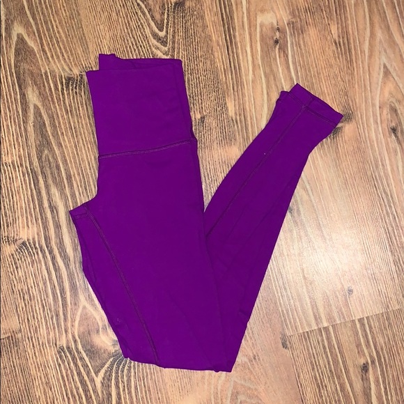 High Rise Purple Lululemon Leggings - Picture 5 of 8
